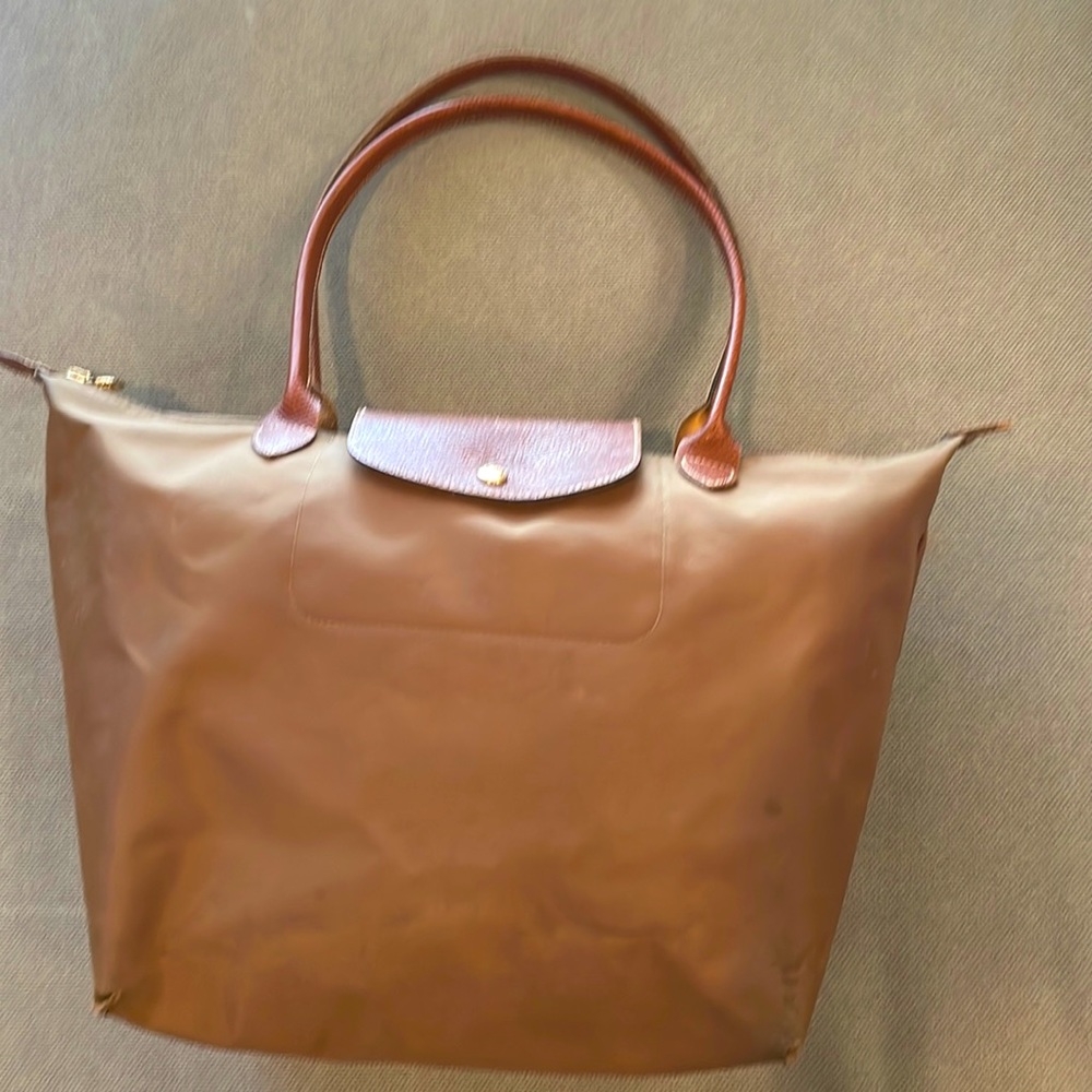 Longchamp Large Le Pliage Tote in Olive